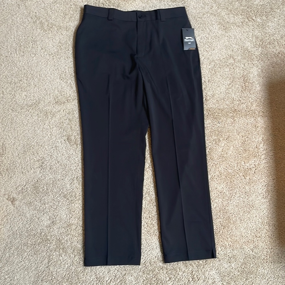 Men Golf Pants - Black W34 L30